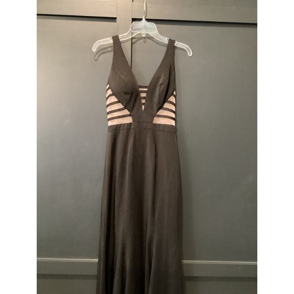 Bicici & Coty Plunge Neckline Sleeveless Asymmetrical Evening Dress gown Small - Picture 10 of 11